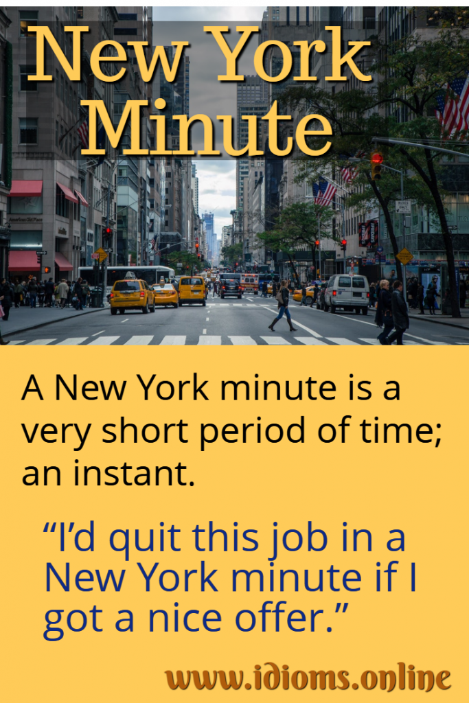 New York Minute Idioms Online