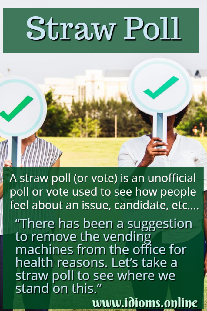 Straw Poll Idioms Online