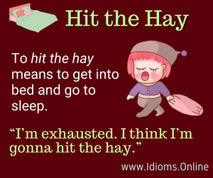 Hit the Hay | Idioms Online